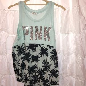 🌙Tropical PINK Tank